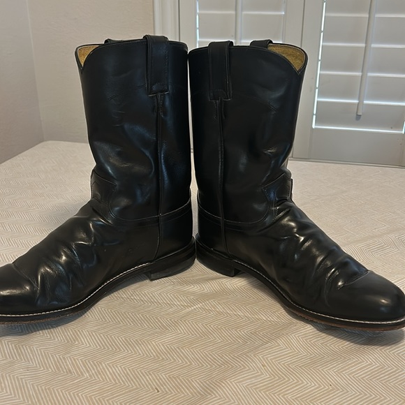 JUSTIN JACKSON BLACK BOOTS for men’s. - Picture 3 of 12